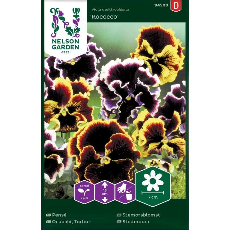 Stedmoder 'Rococo' Mix Viola X Wittrockiana 'Rococco' 3 Stedmoder 'Rococo' Mix Viola X Wittrockiana 'Rococco'